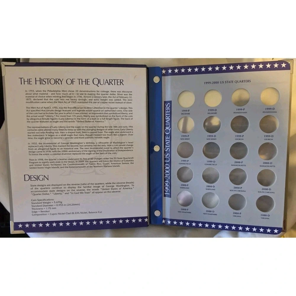 Official‎ State & Territory Quarter Collectors Album only